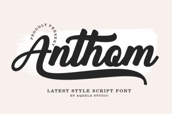 Anthom: The Modern Handwritten Font for Crafters and Creators