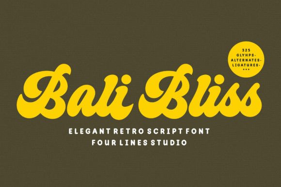 Bali Bliss: A Script Font That Brings Vintage Charm to Modern Brands