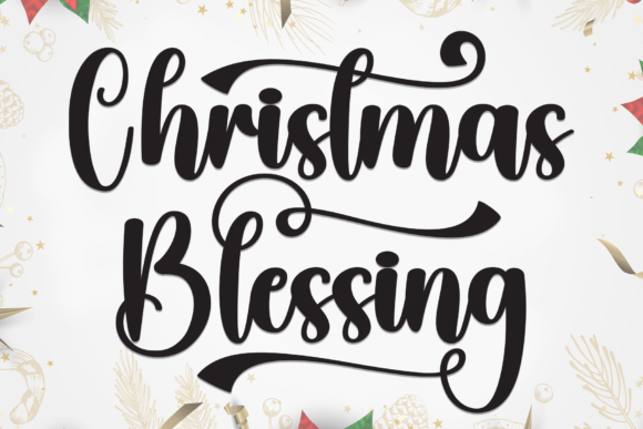 Christmas Blessing: The Elegant Script Font for Your Handmade Brand