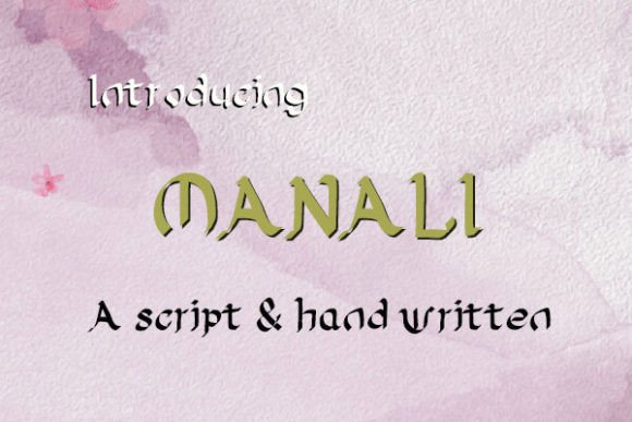 Manali: A Script Font Designed for Real-World Projects