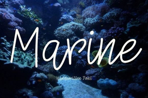 Marine: A Handwritten Font for Editorial Mood and Visual Play