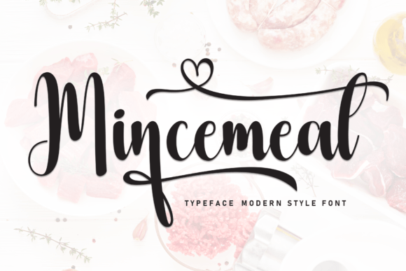 Mincemeat: A Friendly Script Font for Editorial Personality