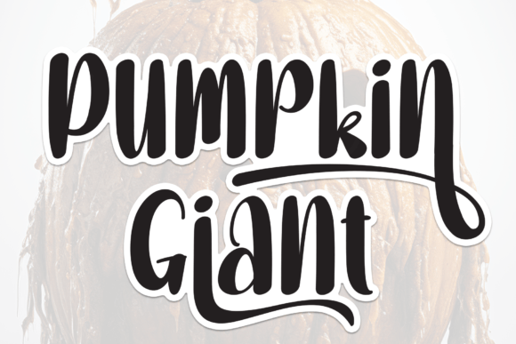 Pumpkin Giant: A Friendly Handwritten Font for Digital Design