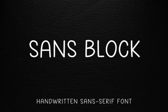 Sans Block: A Handwritten Display Font for Editorial Personality