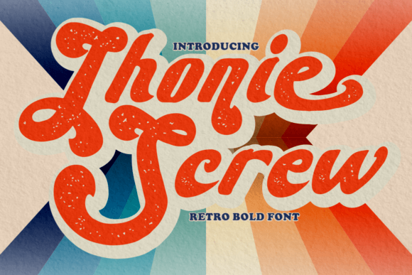 Using Jhonie Screw: A Designer's Font Test for Retro Branding